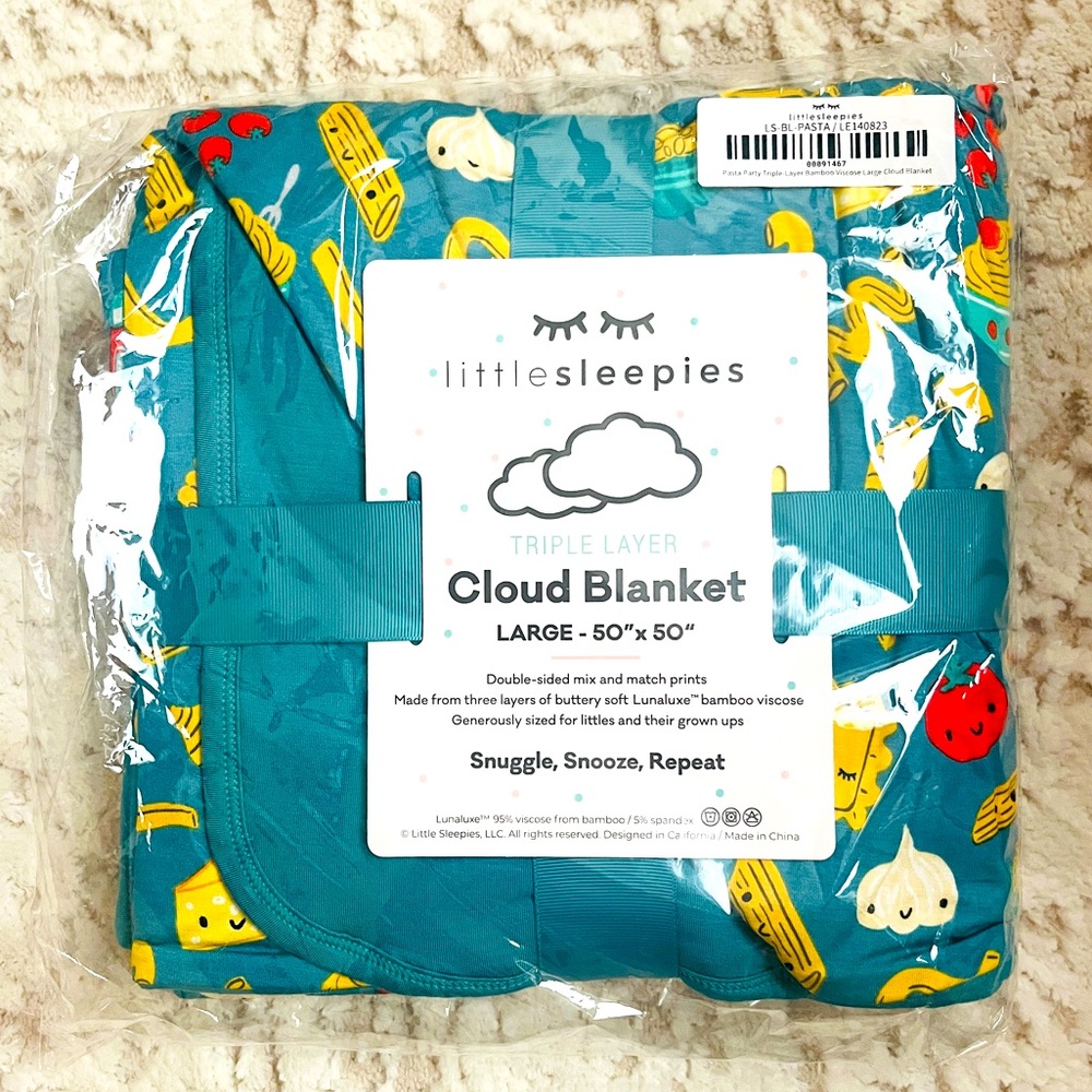 Little Sleepies Pasta Party Cloud